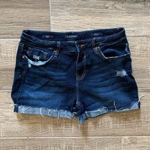 Vigoss Denim Jagger Frayed Trim Shorts 30